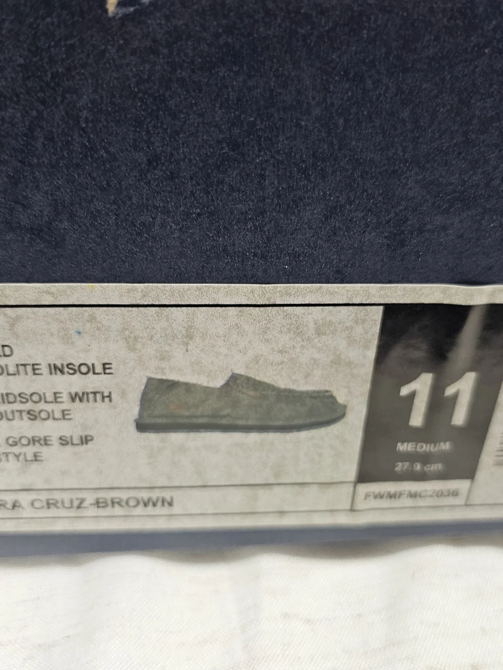 Magellan Outdoors Men's Canvas Slip-On Loafers in Olive Green with Orange Insole